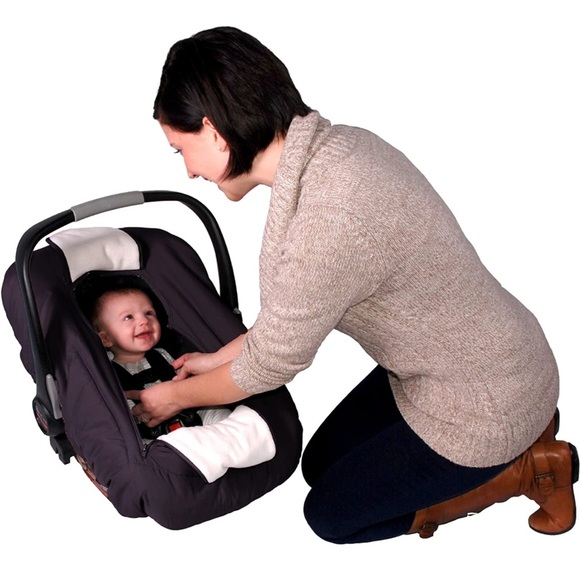 ❄️ Jolly Jumper // Deluxe Sneak-A-Peek Infant Car Seat Cover, Black - Picture 1 of 4